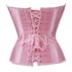 thumbnail image 3 of Top tipo bustier con corsé y cintura deshuesada con botones frontales, túnica sexy - Rosa, 3 of 5
