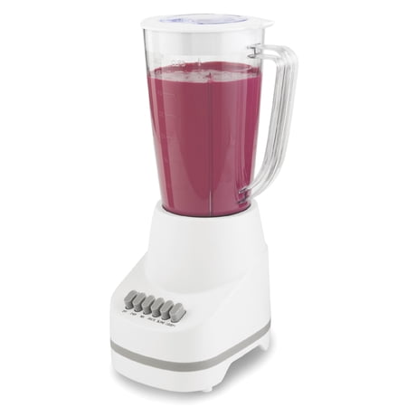 MAINSTAYS 6-SPEED BLENDER WITH 48 OZ JAR AND 500W MOTOR, ARCTIC WHITE