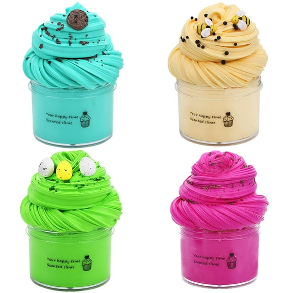 Nsxcdh DIY Slime Supplies Fruit Kit Aromatherapy Pressure 2.8oz 2.4in Safe Hygienic for Kids over 8 Arts Crafts School Toy