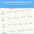 thumbnail image 6 of Oxinome Copybook, Magic Grooved Practice Copybook, Can Be Reused Handwriting Practice, Handwriting Practice Book with 1 Pcs Pen Holder and 10 Pcs Refills (1set), 6 of 7