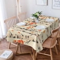 thumbnail image 4 of Fall Tree Leaves Rectangle Tablecloths 52x70,Watercolor Autumn Orange Maple Leaf Table Cloth Table Cover Indoor/Outdoor Tabletop Decor for Wedding Holiday Party Dinner Baby Shower, 4 of 7
