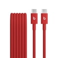thumbnail image 1 of Cable Beats USB-C a USB-C Trenzado Carga Rápida 1,5 m Rojo Intenso, 1 of 7