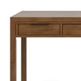 thumbnail image 5 of SIMPLIHOME Hollander SOLID WOOD Contemporary Modern 60 inch Wide Home Office Desk, Writing Table, Workstation, Study Table Furniture in Medium Saddle Brown with 2 Drawerss, 5 of 5