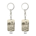 thumbnail image 2 of Goofa Vineyard Landscape Printed Rectangular Metal Keychain Bag Charm Floral Charm for Purse Keys Metal Keyring Gift for Women Accessories, 2 of 7