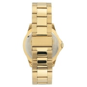 Armitron Mens Gold-Tone and Black Day Date Dress Watch