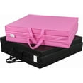 thumbnail image 6 of ZENY 2’’ Thick Tri-fold Folding Gym Exercise Mat Extra Thick Gymnastics Mat Tumbling Mat with Carrying Handles for Home Workout, Core Workouts, Stretching, MMA, Yoga-pink, 6 of 9