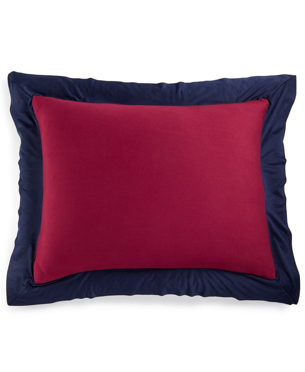 Photo 1 of 2 King Calvin Klein Niccolo King Pillow Shams Set Burgundy Navy