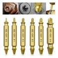 thumbnail image 1 of Jinsinto Damaged Screw Extractors, 6 Pieces Damaged Screw Extractor Extractor Set for Removing Lightly Damaged Screws -, 1 of 5