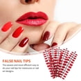 thumbnail image 3 of MasteelfCA 120pcs Red False Nail Tips Full Cover Pure Color Short Fake Nails Nail Art for DIY, 3 of 7