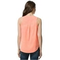 thumbnail image 2 of Aeropostale Womens Woven Tank Top, Orange, Juniors, X-Small, 2 of 3