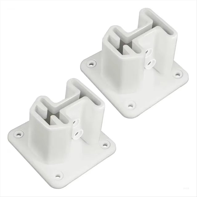 832414D Brides d'Échelle de Piscine Pièce de Rechange pour Piscine Brides de Réparation d'Échelle Texture Résine pour Toutes les Conditions,2 * Brides d'Échelle de Piscine,Blanc