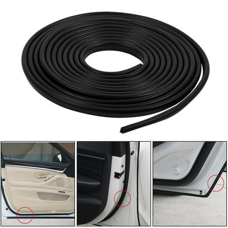 Walfront 300cm Black Moulding Trim Car Door Anti Scratch Protector