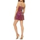 thumbnail image 3 of INSPIRE CHIC Vestido de Mujer con Brillo y Lentejuelas, Escote en V, Tirantes Ajustables, Vestido Corto de Prom, Rojo Rosa M, 3 of 6