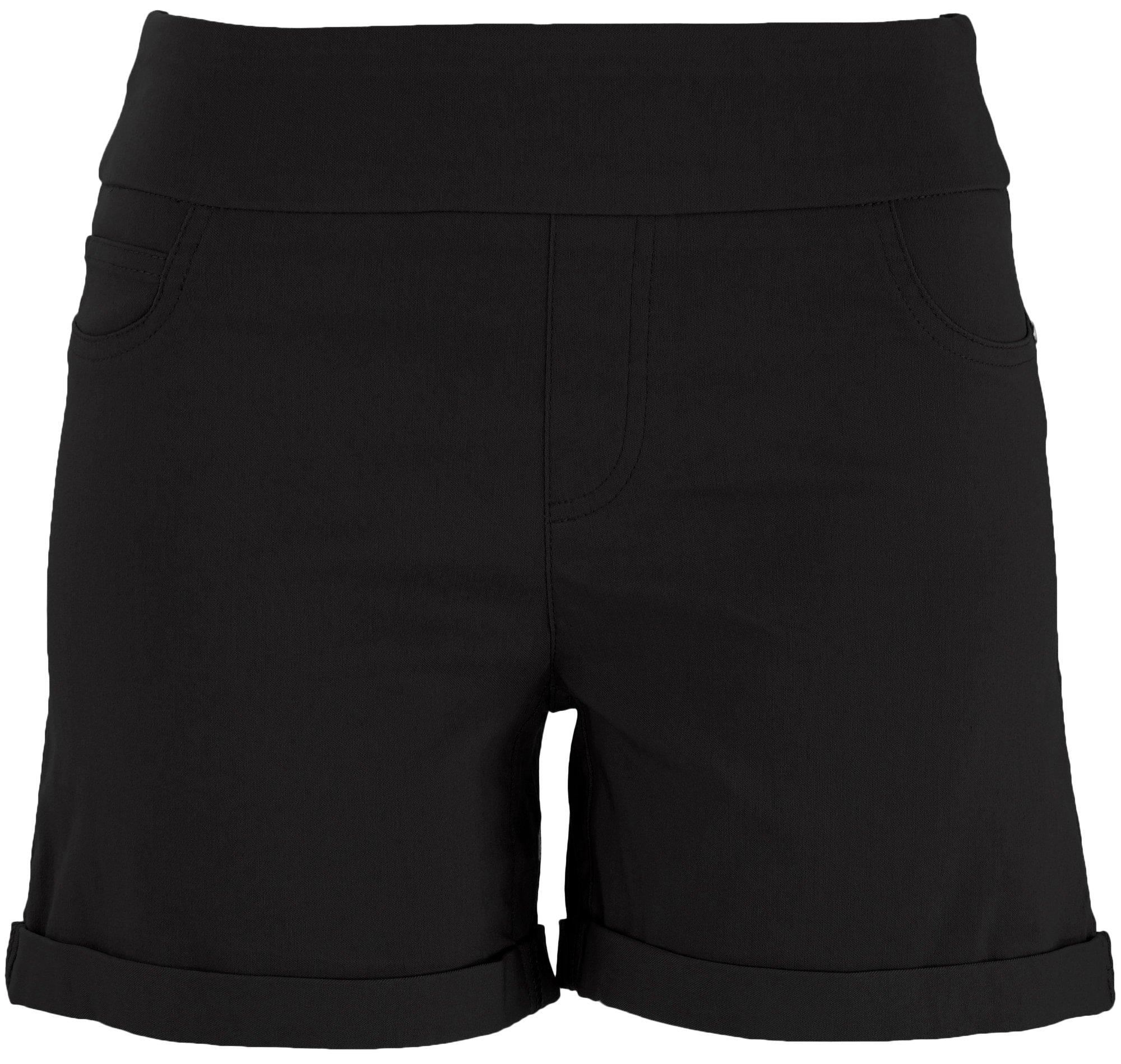 Counterparts Petite Super Stretch Shorts 10P Black - Walmart.com