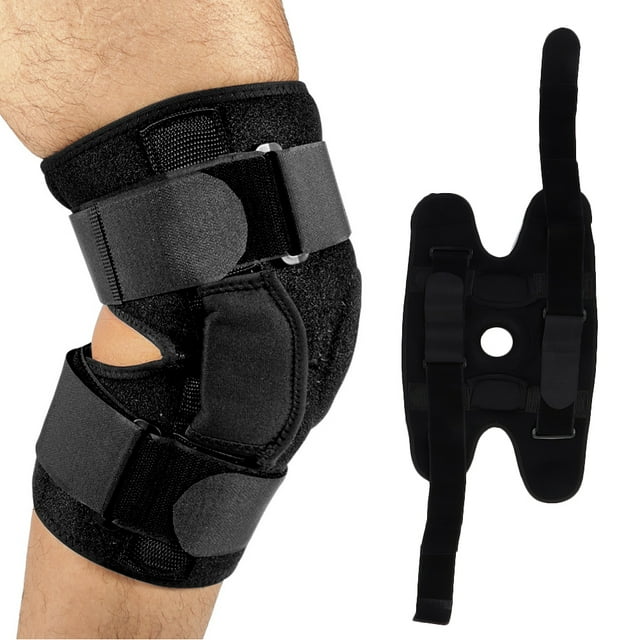 Rodillera Negra Antideslizante Ajustable ANGGREK Protector de rodilla para Jugar al Fútbol Y correr