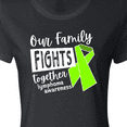 thumbnail image 4 of Inktastic Our Family Fights Together Lymphoma Awareness Lime Ribbon Women's T-Shirt, 4 of 5