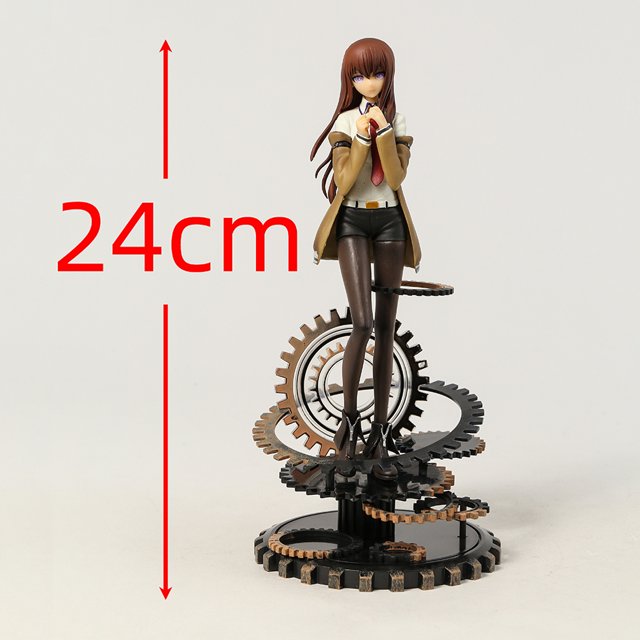 Figura coleccionable de Steins Gate Makise Kurisu a escala 1/7 de 24 cm, modelo de muñeca, juguete decorativo