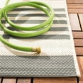 thumbnail image 5 of Safavieh Courtyard Caroline Striped Indoor/Outdoor Area Rug, Gray/Bone, 7'10" x 7'10" Square, 5 of 13