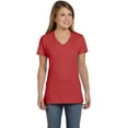 thumbnail image 2 of Hanes Womens Nano-T V-Neck T-Shirt, 2 of 7