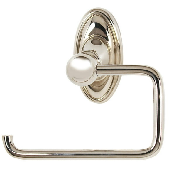 Classic Traditional Singe Post Toilet Paper Holder - Finish: Polished Nickel