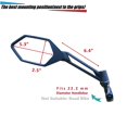 thumbnail image 5 of Meachow Nuevo Espejo Retrovisor Para Bicicleta Con Lente De Vidrio Resistente A Los Arañazos, Espejo Retrovisor Seguro Ajustable (Lado Izquierdo Plateado) Me-005Ls, 5 of 5