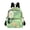 Adorable Green Pumpkin Cat, variant on JIALIOU Mini Backpack Purse for Women Quilted Casual Daypack Small Travel Shoulder Bag, Cherry Blossoms and Cute Cats