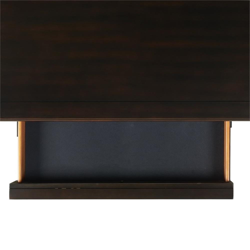 Picket House Furnishings Brooks 3-Drawer Nightstand with USB Ports in Black