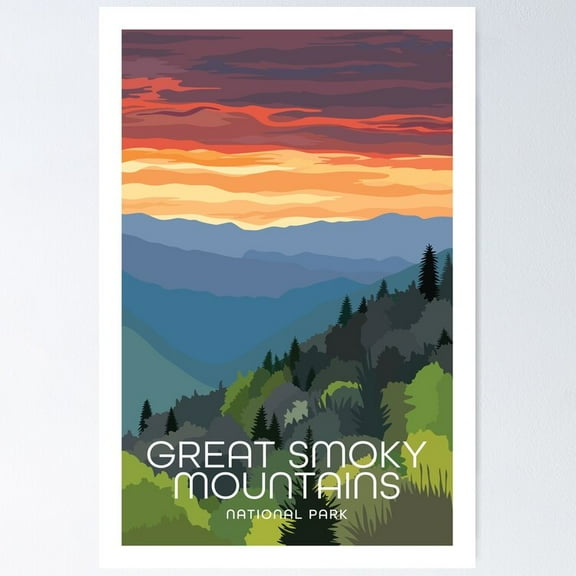 Great Smoky Mountains National Park UNFRAMED Poster, 8x12