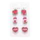 thumbnail image 2 of February 14 Festive Wooden Studs Earrings 6-Piece Set Personalized Heart-Shaped Rose Earring Set Gift Earrings For Women, 2 of 6