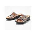 thumbnail image 1 of Woobling Women's Slippers Backless Slides Wedge Sole Sandals Cozy Daily Gray 9.5, 1 of 9