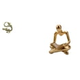 thumbnail image 1 of Figura de mascota de té en miniatura de latón con forma de pensador abstracto, escultura creativa para dormitorio, sala de estar, hogar, oficina,, 1 of 8