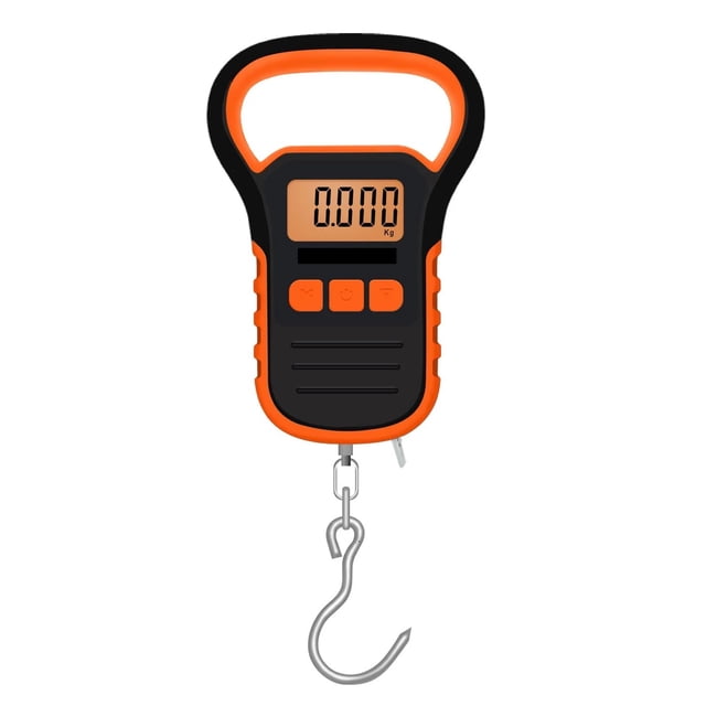 Digital Crane Scale Luggage Scale, Backlit Display 110lb/50kg Electronic Digital Fishing ,Multiple Functions