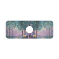 thumbnail image 7 of Yayeee Faucet Mat for Kitchen Sink 14.7" Diatomite Long Splash Guard Pad, Purple Forest Scene, 7 of 7