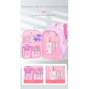 Backpacks for Girls with Charm,Schoolbags for Primary School Kids 8-14 Years,Kids Girls Teens Back to School Waterproof Large-Capacity Backpacks,Dreamy Purple