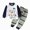 H139-White, variant on NOLDARES Boys Girls Toddler Snug Fit 2 Piece Pajamas Set Long Sleeve Top Pants Pjs Baby Loungewear Fall Winter Sleepwear(H139-Khaki)