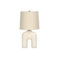 thumbnail image 4 of Monarch Specialties Lighting, 25"h, Table Lamp, Cream Resin, Beige Shade, Modern, 4 of 6