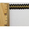 thumbnail image 2 of 1/2" Metallic Braid Gimp Trimming - 10 Continuous Yards - Many Colors! (Black/Gold), 2 of 2