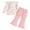 Pink fall girl set B26, variant on CZHQWE Girls Outfit Toddler Sweatshirt Girl Clothes Outfits Pants Cute Sets For Girls Red 12-18 Months
