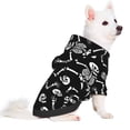 thumbnail image 2 of Honeii Skeletons Dancing Print Small Dog Hoodies Pet Hooded Sweatshirts Fall Winter Puppy Cat Sweaters Warm Clothes for Small Dogs Outfits Costume-Small, 2 of 7