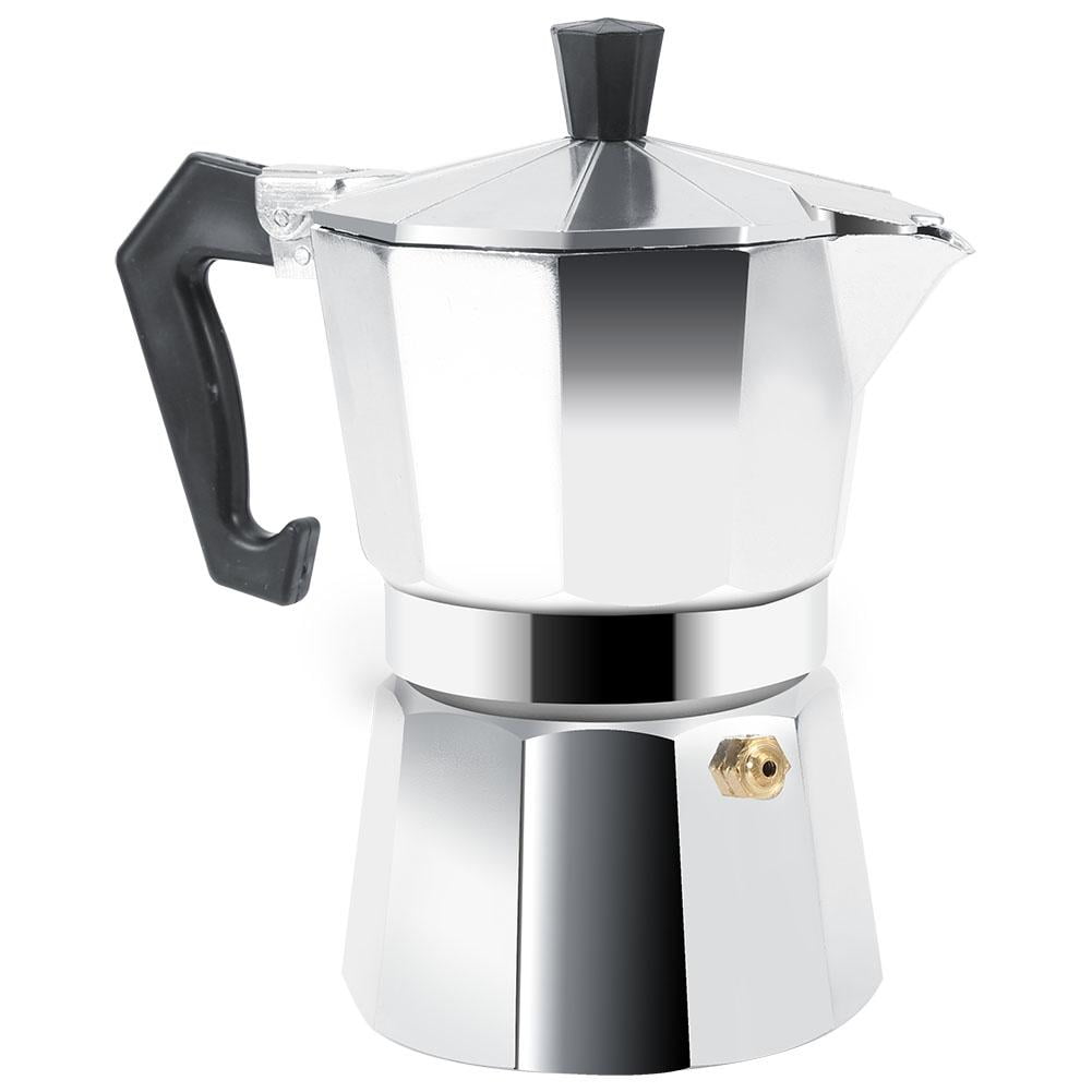 Coffee Moka Pot Latte Mocha Coffee Maker Italian Mocha Espresso Pot Simple  to Use (Color : White, Size : 150ml) (White 300ml) (White 300ml)