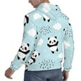 thumbnail image 3 of Bingfone Cute Panda Bear Men'S Drawstring Hoodie Long Sleeve Pocket Sweatshirts-Large, 3 of 9