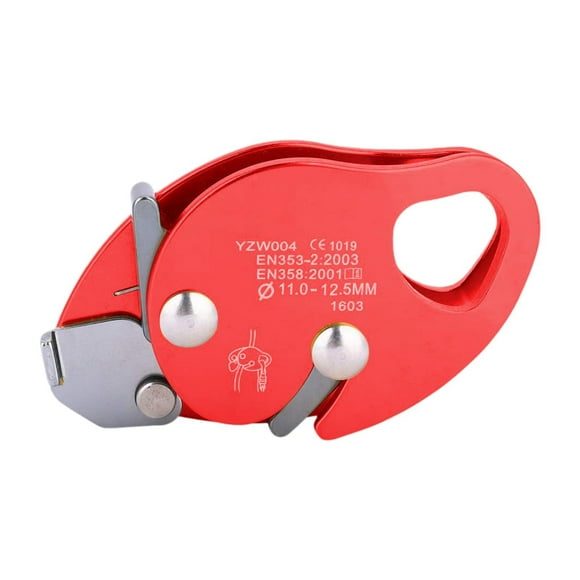 Ajustador de cuerda para trepar árboles, dispositivo de seguridad con bloqueo automático, dispositivo de protección anticaídas Rojo