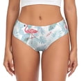 thumbnail image 1 of Fotbe Tropical Flamingo Calzones Estampados para Mujer – Ropa Interior de Algodón, Cómoda, Suave y Elástica-X-Small, 1 of 6