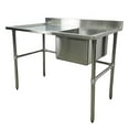 thumbnail image 3 of 48 in. Free Standing Bar Sink with Faucet, Stainless Steel Work Table Commercial Kitchen Sink, 3 of 11