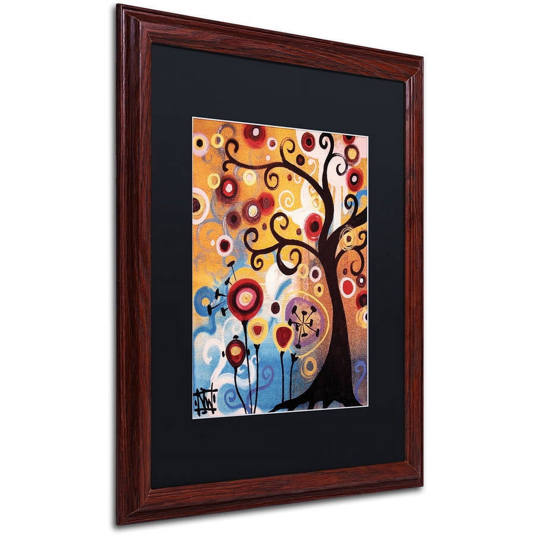 Trademark Fine Art "17" Canvas Art by Natasha Wescoat, Black Matte, Wood Frame