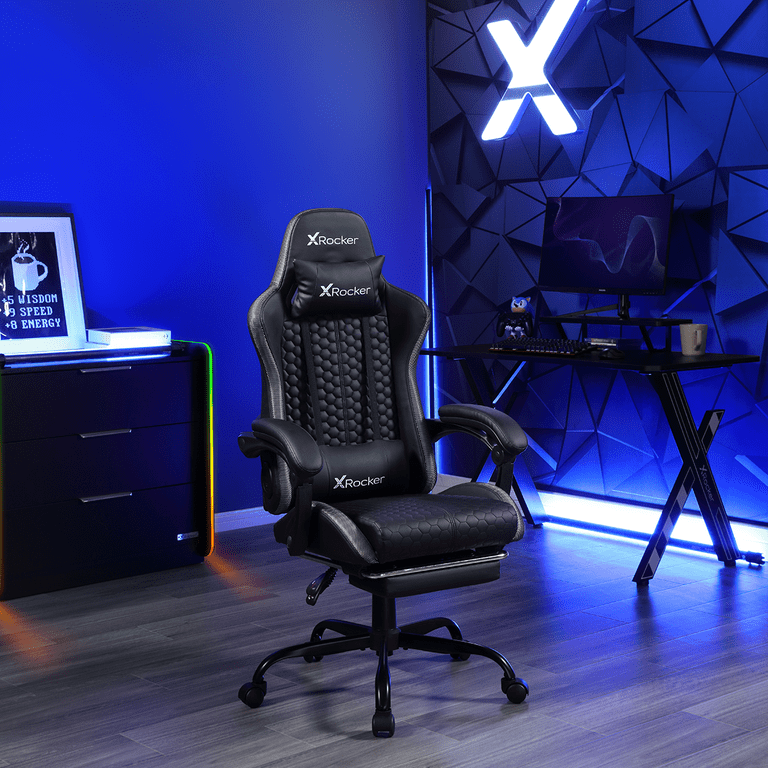 X Rocker Honeycomb 2.0 BT Audio Gaming Chair with Footrest Walmart