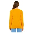 thumbnail image 4 of Wear Sierra Women’s Long Sleeve V-Neck T-Shirt, Butter Scotch Pima Cotton, L, 4 of 9