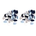 thumbnail image 1 of Moyic Pétalos de dispersión para decoraciones versátiles, 400 piezas, pétalos artificiales de poliéster, pétalos de rosa de seda, color azul oscuro colores variados 2Conjunto, 1 of 6