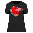 thumbnail image 1 of Mostly Red Betta Fish T-Shirt Women -Image by Shutterstock, Female XX-Large, 1 of 2