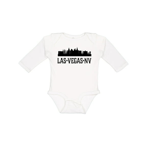 Inktastic Las Vegas Nevada City Skyline Boys or Girls Long Sleeve Baby Bodysuit